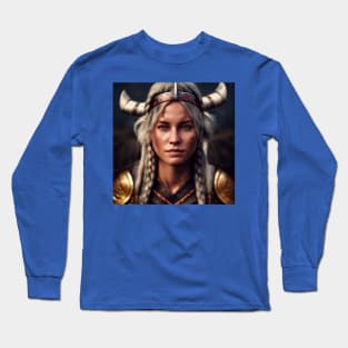 Viking Shield Maiden Long Sleeve T-Shirt